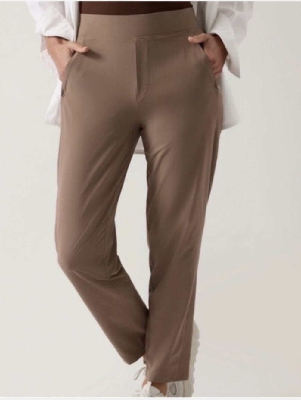 Athleta Brown Brooklyn Mid Rise Lined Pants-travel...Size:6